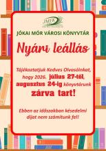 nyári zárvatartás