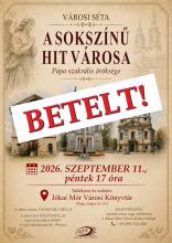 várostörténeti séta betelt